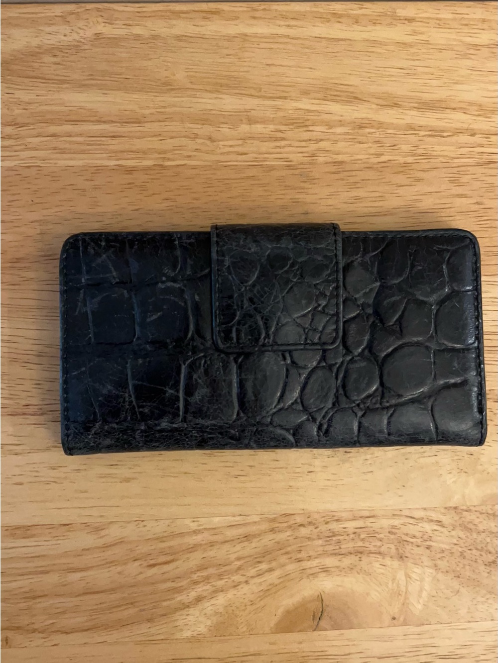 Fossil Issue 1954 line black bifold wallet, Genuine Cow-Hide Leather